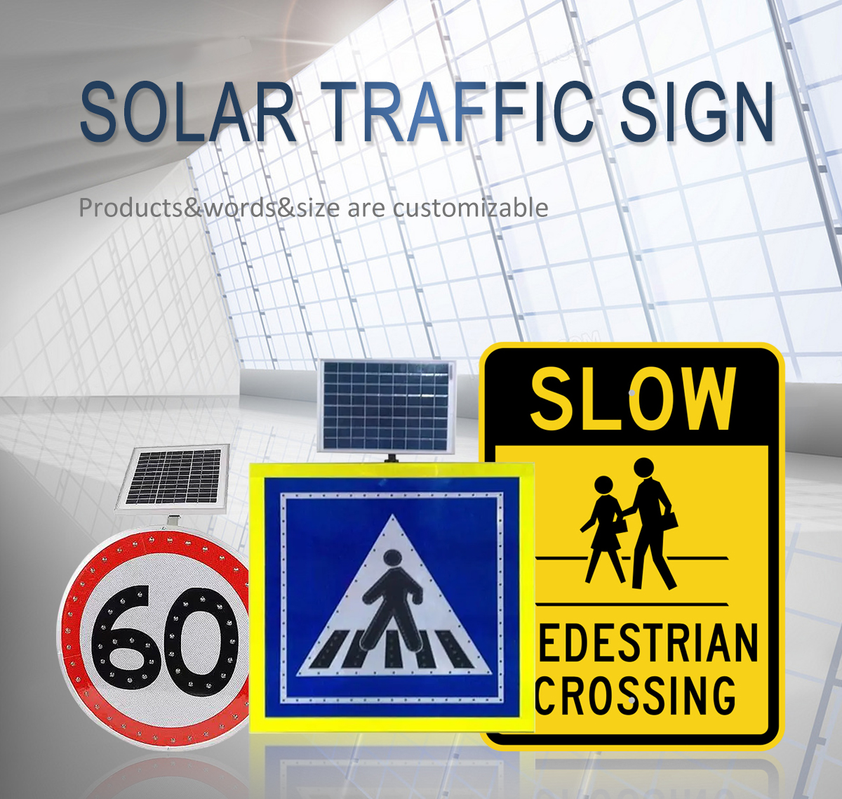 solar traffic sign