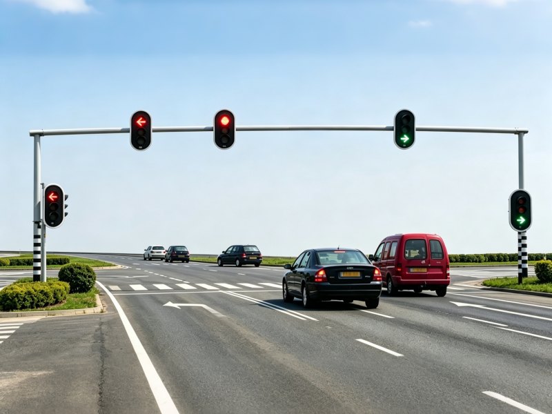 Gantry traffic light poles