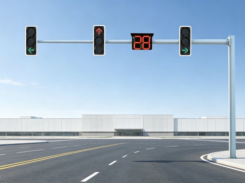 Red green amber traffic lights