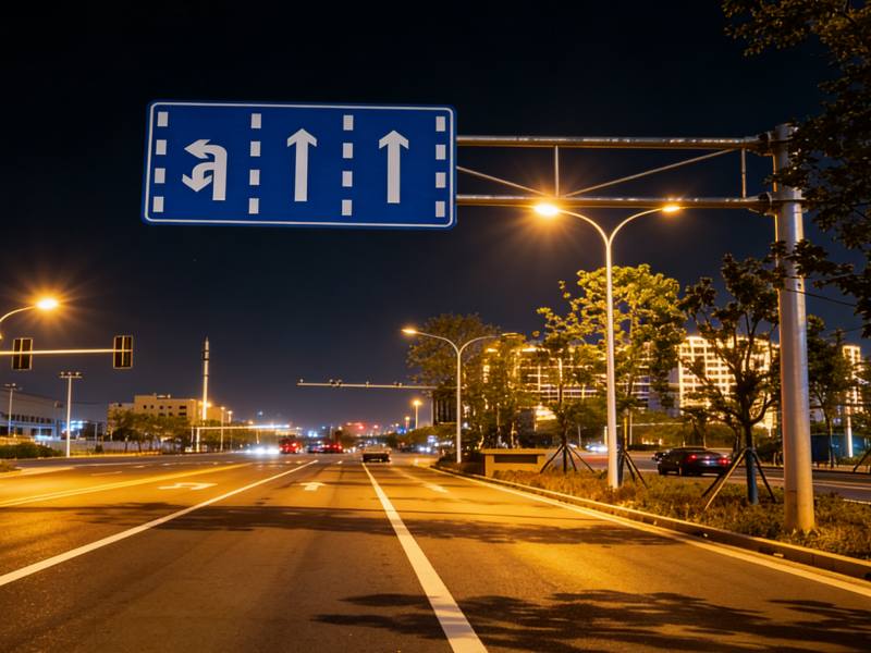 Road directional signs