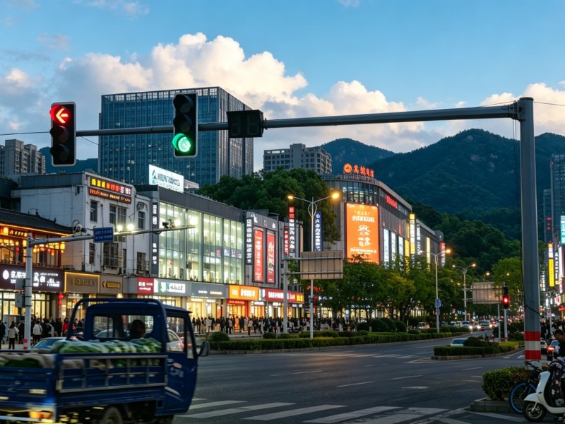 Road signal lighting poles