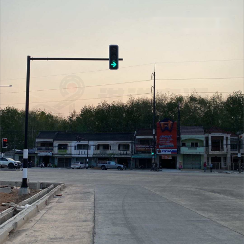 led traffic light poles