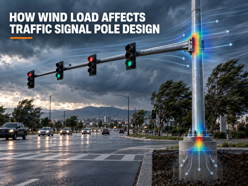 traffic signal pole wind load